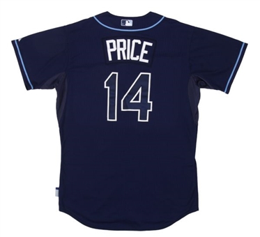 2012 David Price Game Worn Tampa Bay Rays Home Jersey (MLB Authenticated)